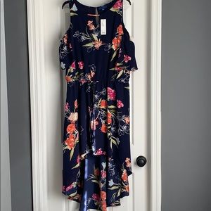 Women’s Cold Shoulder Highlow Dress